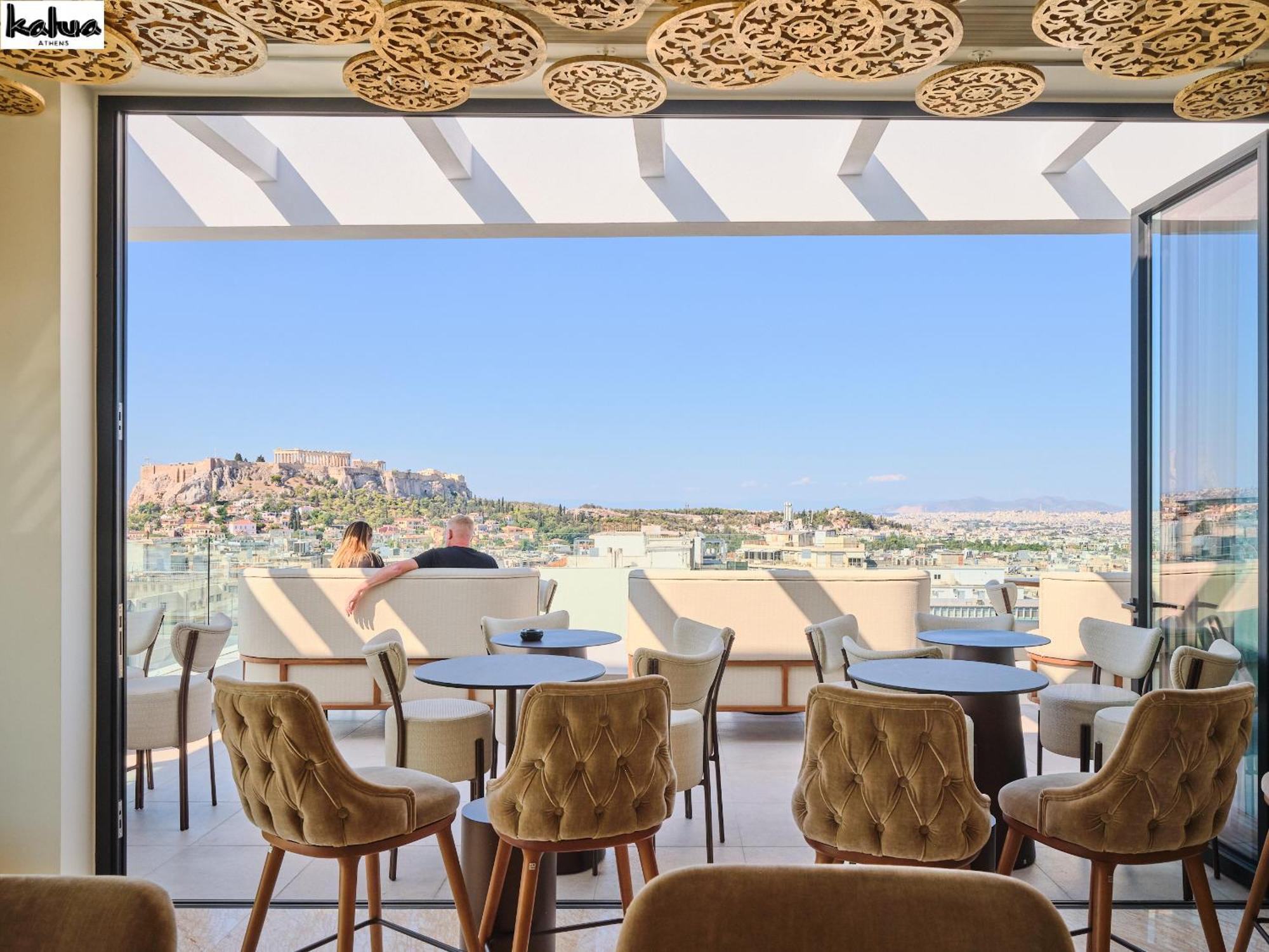 Nyx Esperia Palace Hotel Athens By Leonardo Hotels Exterior photo The view from the bar
